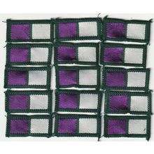 Scout Badge UK - Patrol - 15 x Badger 1967/81-White Version -Black Back (BY213)