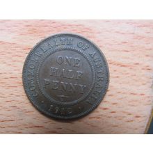 Australia 1912h (Heaton) 1/2d HalfPenny Coin