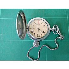 Gent's Vintage Sekonda Full Hunter Pocket Watch with Chain Hand Winding