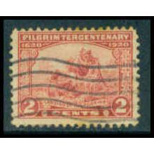 Used 549 2c Landing of the Pilgrims Barely Clears M10394