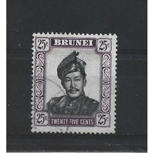Brunei.SG109 25c Sultan Omar Ali Saifuddin.Fine Used.Aug25b