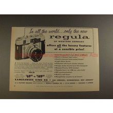 1957 Regula IIID Camera Ad - In All the World!!