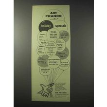 1958 Air France Ad - Holiday Specials