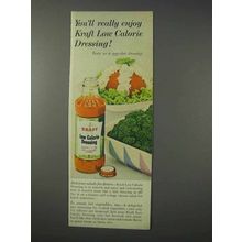 1959 Kraft Low Calorie Dressing Ad - You'll Enjoy