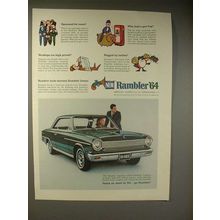 1964 Rambler American 440-H Hardtop Car Ad!