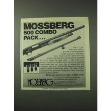 1978 Mossberg 500 Shotgun Ad - Combo Pack
