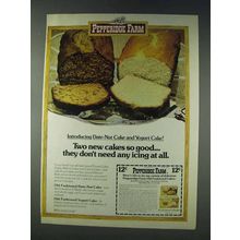 1978 Pepperidge Farm Date-Nut Cake and Yogurt Cake Ad