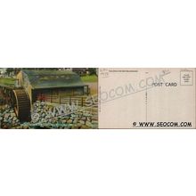 CT New London Postcard Ye Olde Town Mill Built 1650 ct_box4~1958