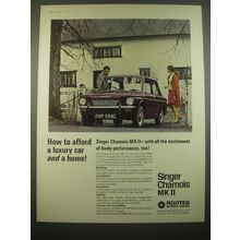 1966 Singer Chamois Mk II Car Ad - How to afford a luxury car and a home