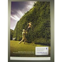 2004 United Healthcare Advertisement - People don't always use common sense.
