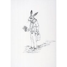 The White Rabbit Alice's Adventures In Wonderland Postcard