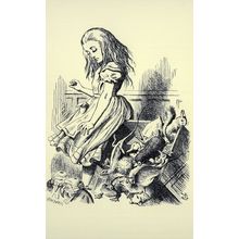 The Knight Alice Through The Looking Glass Book Postcard