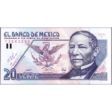 1992 Mexico Banknote 20 Pesos