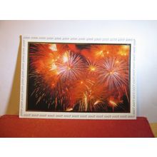 FIREWORKS, THE MILLENNIUM, YEAR 2000 unused German postcard =