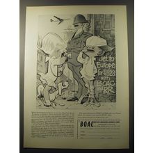 1960 BOAC British Overseas Airways Corporation Ad - Jet to Europe for $323