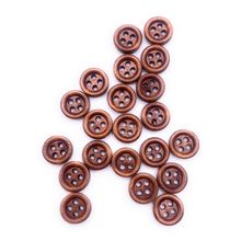 11.5mm Brown Wooden Buttons Great For Baby Knitting Cardigans Doll Clothing