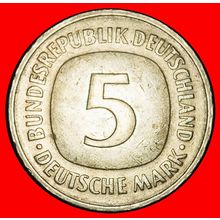 Ⰶ NOT COMMUNIST (1975-2001): GERMANY ★5 MARKS 1975D BAVARIA★LOW START★NO RESERVE