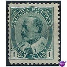 Canada 1903 SG174 1c Deep Green Mounted Mint