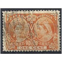 Canada 1897 Jubilee SG122 1c Orange Good Used ..