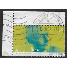 GER 2002 56c 'HERMANN HESSE' (CORNER MARGIN) FINE USED (EBID53-943)