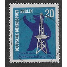 BERLIN -1963 20pf 'GERMAN RADIO EXHIBITION' FINE USED (EBID63-191)