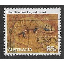 AUS 1981 85c 'CENTRALIAN BLUE TONGUED LIZARD' FINE USED (EBID68-034)