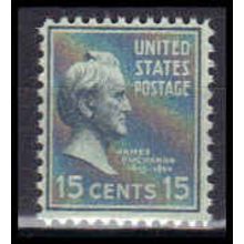 820 15c James Buchanan Fine MNH B0819
