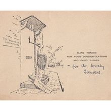 Stork Carrying Letter To Stainsforth Vicarage Yorkshire 1907 Postcard