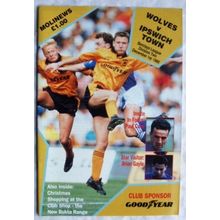 s=1990 programme Wolverhampton Wanderers v. Ipswich Town