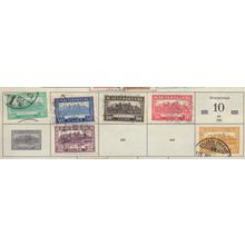 Hungary Stamps, 1920's Palace & Dudapest Issues, Used, 6 Different