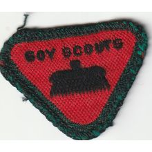 Scout Badge UK Pre 67 -Wolf Cub Proficiency House Orderly Used Black Back (PF21)