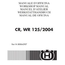HUSQVARNA CR125 WR125 MANUALE D'OFFICINA MOTOCICLI 372 PAGINE IT ENG FR DEUT ESP