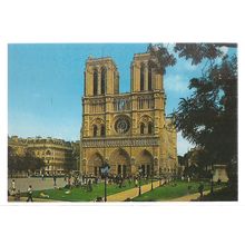 NOTRE-DAME, PARIS, FRANCE unused vintage postcard =