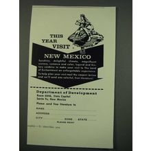 1960 New Mexico Tourism Ad - This Year Visit