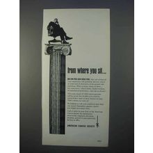 1966 American Cancer Society Ad - From Where You Sit