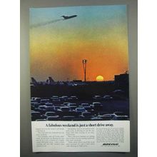 1966 Boeing Jet Ad - A Fabulous Weekend Is Drive Away