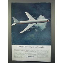 1966 Boeing Jet Ad - A Little Rest Goes A Long Way