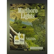 1979 Marlboro Lights Cigarettes Ad