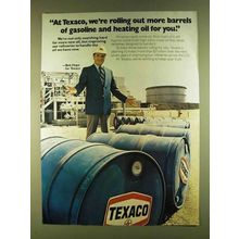 1980 Texaco Oil Ad - Bob Hope - Rolling More Barrels