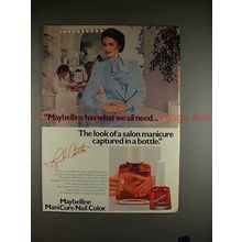 1982 Maybelline ManiCure Nail Color Ad w/ Lynda Carter!