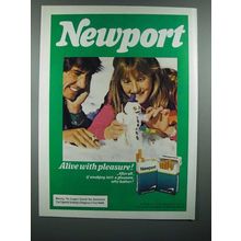 1983 Newport Cigarette Ad - Alive With Pleasure