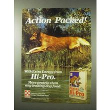 1984 Purina Hi-Pro Dog Food Ad - Action Packed