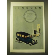 1924 Lincoln Car Ad - To possess the Lincoln is to know that no worthier