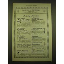 1924 Harper & Brothers Ad - A spring Miscellany