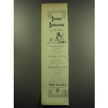 1949 The Plaza Hotel Ad - Summer restaurants at The Plaza