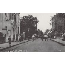 Bicycle & Uniform Men On South Street Romford Essex Postcard