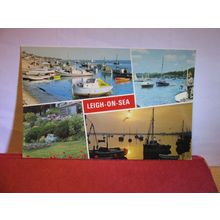 multiview, LEIGH-ON-SEA, ESSEX unused vintage postcard #