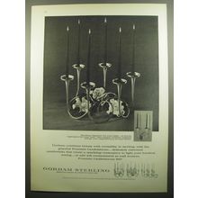 1960 Gorham Fountain Candelabrum Ad - Exciting elegance fo your table