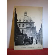 L'HOTEL DE VILLE, LE TREPORT, LA NORMANDIE, FRANCE unused antique postcard =