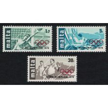 Malta Sailing Water Polo Olympic Games Montreal 3v 1976 MNH SG#559-561
